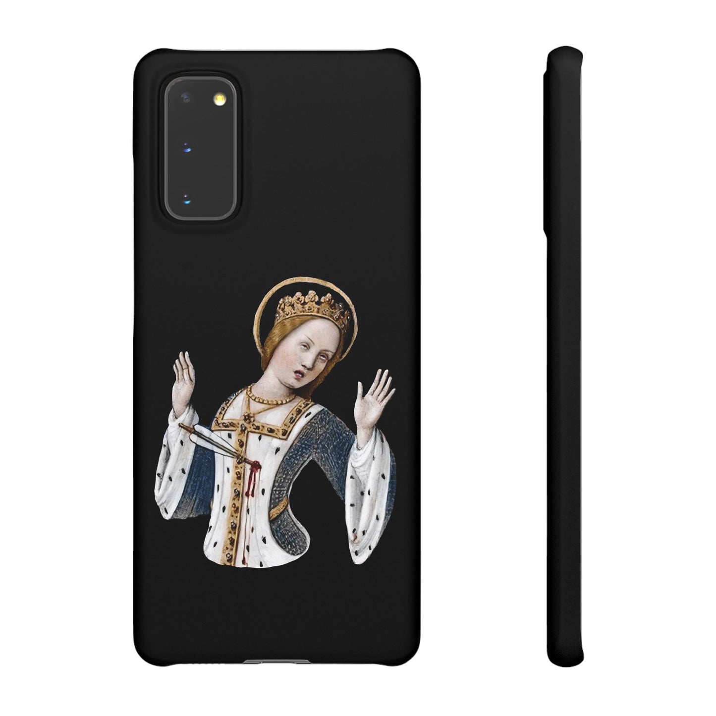 Over It, Your Majesty – Medieval Queen Phone Case – Illuminated Manuscript Snark Gift - Snap Case with Detailed Vintage Art - Unique Phone Case - Artistic Phone Protector - Gift for Art Lovers