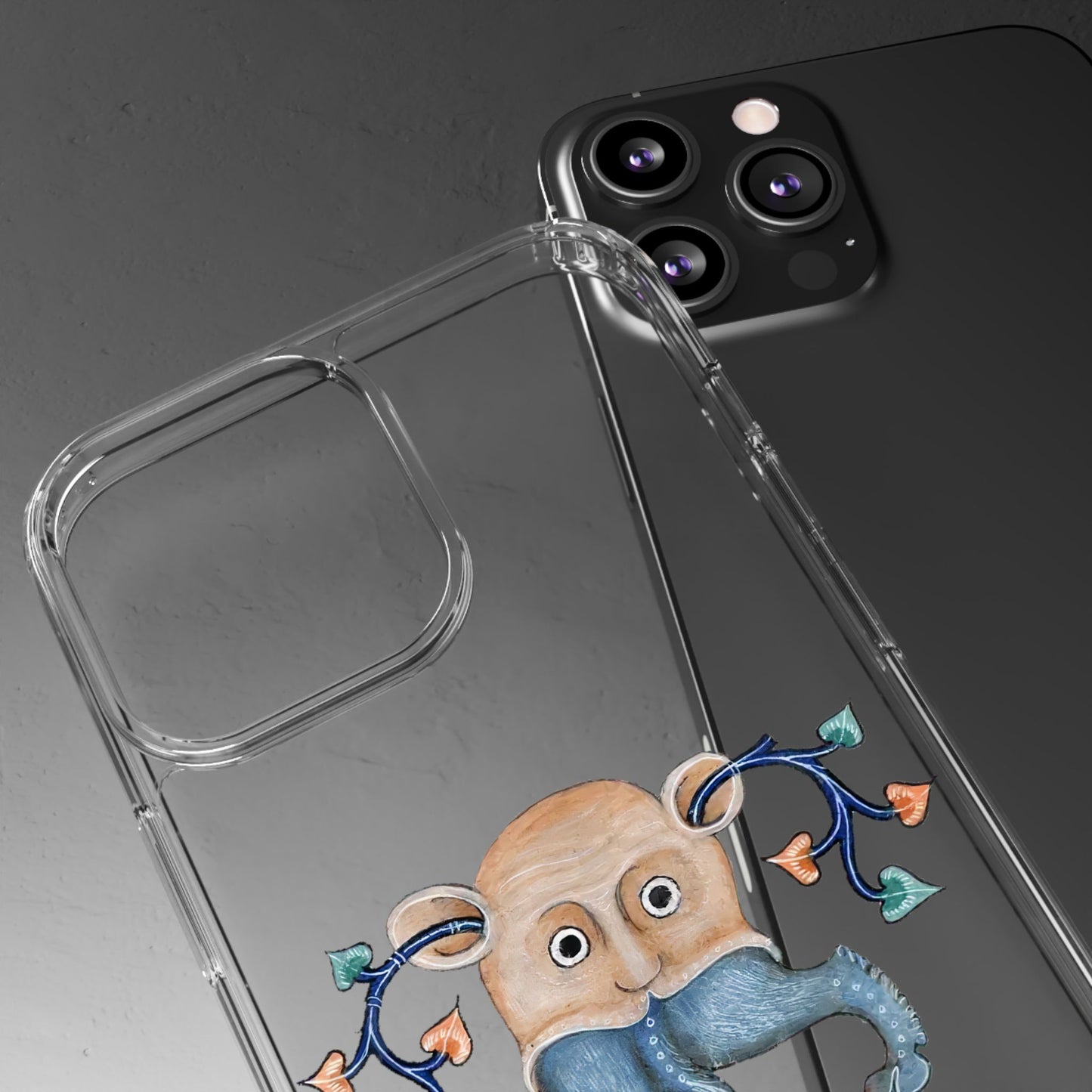 Floral-Eared Tentacle Gremlin – Medieval Marginalia Phone Case