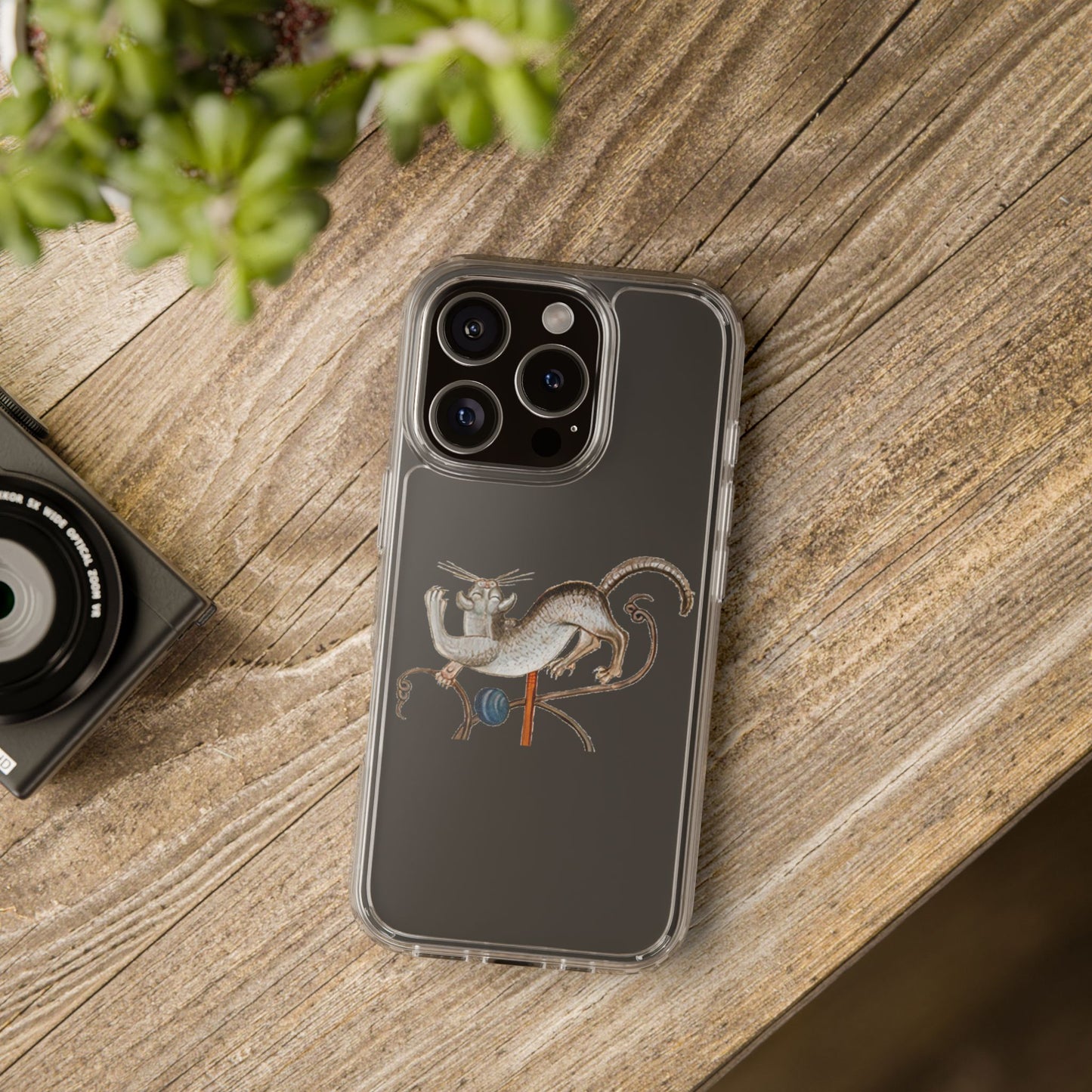 Jester Whiskers – Medieval Dancing Cat Phone Case – Luttrell Psalter Art – Quirky Cat Lover Gift