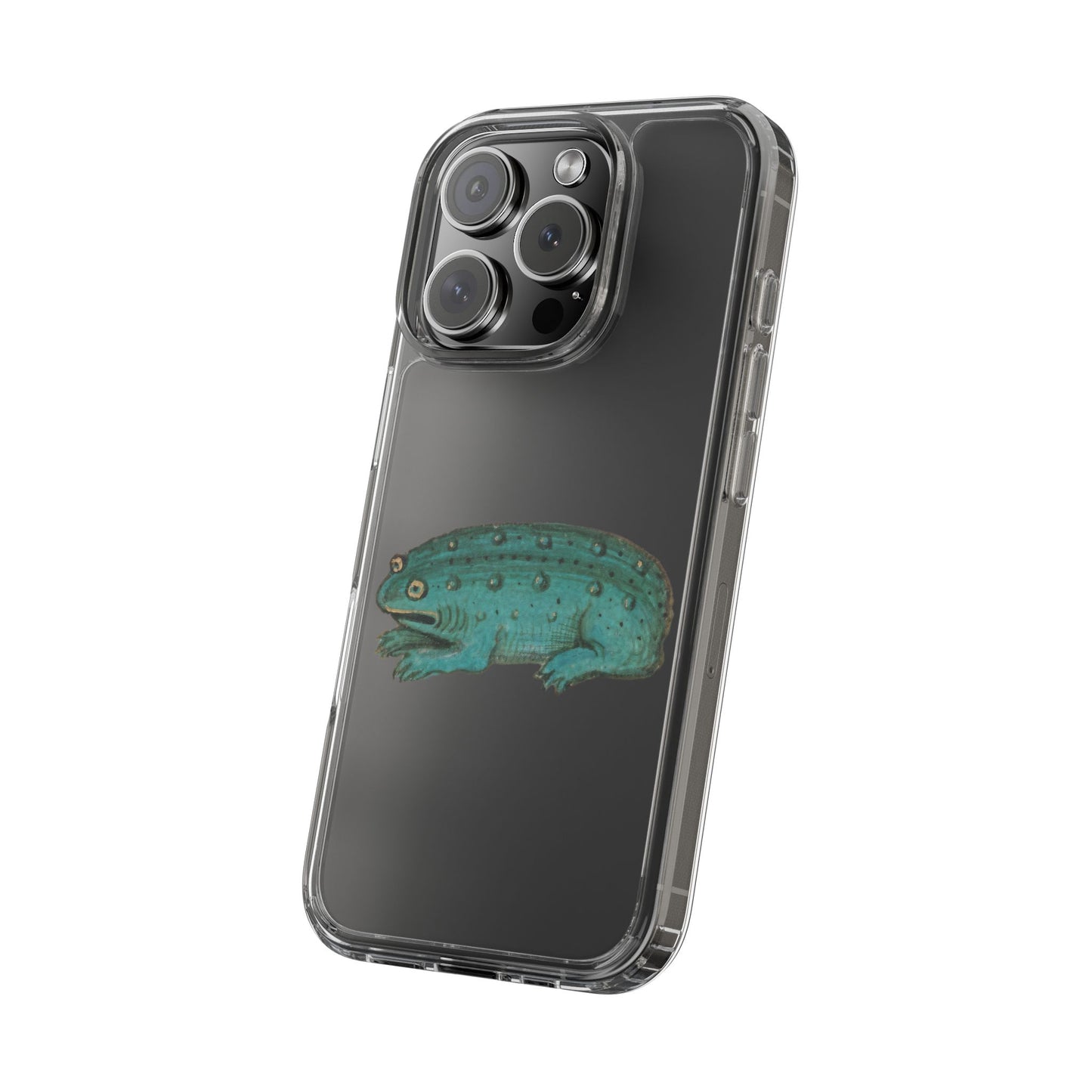 Medieval Frog Phone Case – Quirky Medieval Marginalia Frog iPhone Case – Weird Aesthetic Clear Case – Funny Frog Art Gift – Ars Jocularis