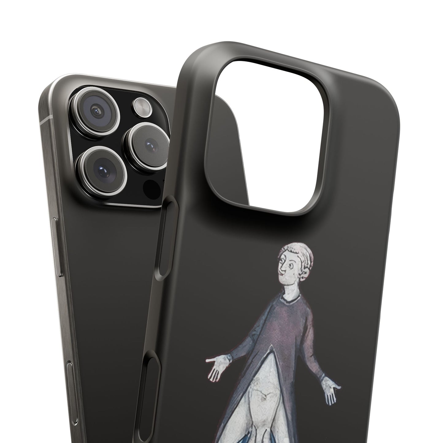 Surprise! - Medieval Flashing Phone Case - Funny Historical Manuscript Art - Weird Vintage iPhone Cover - Bold Gift for Fans of the Bizarre