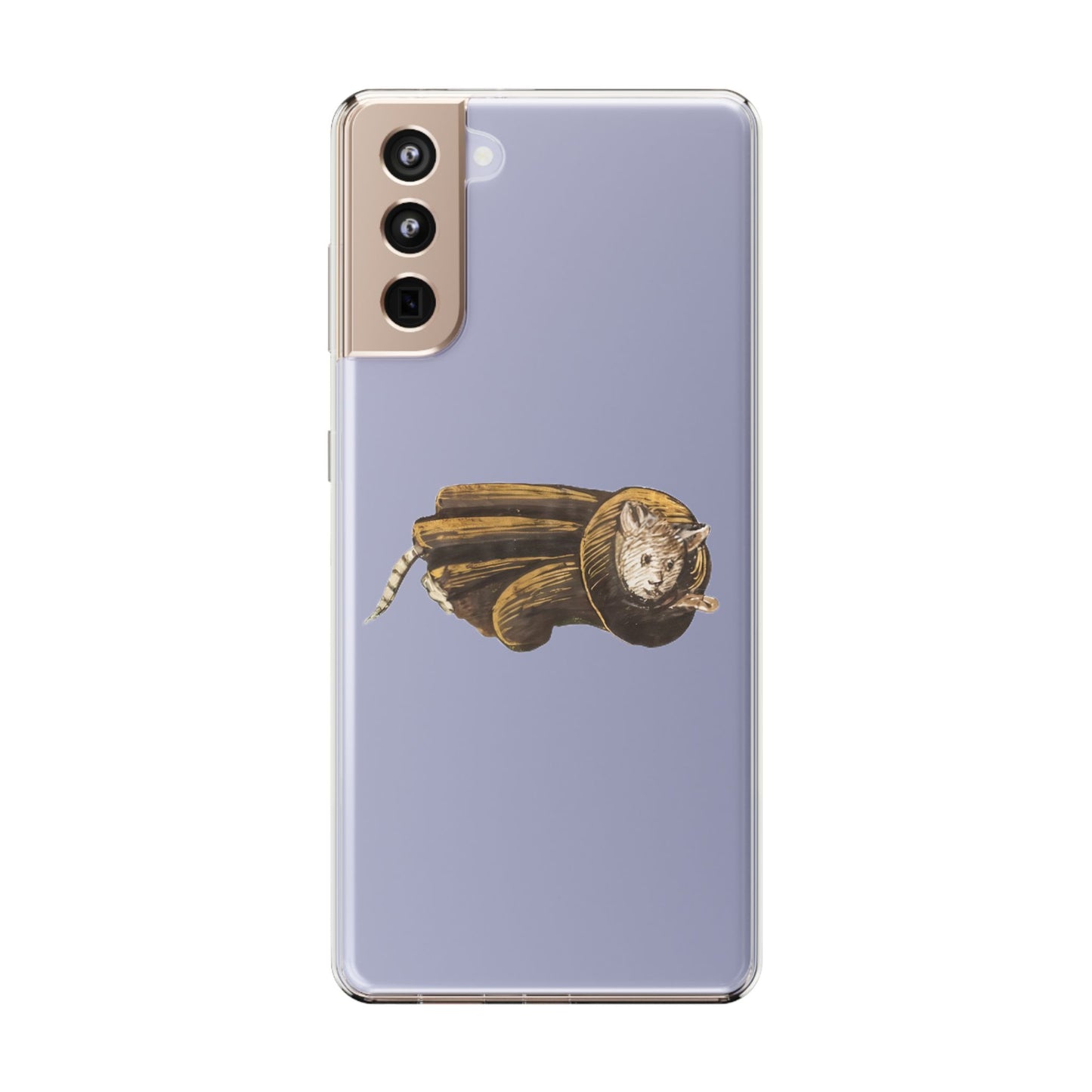 Barrel Cat – Medieval Stealth Mode Activated, Cat-Inspired Clear Phone Case, Cute Cat Phone Cover, Unique Phone Case Design