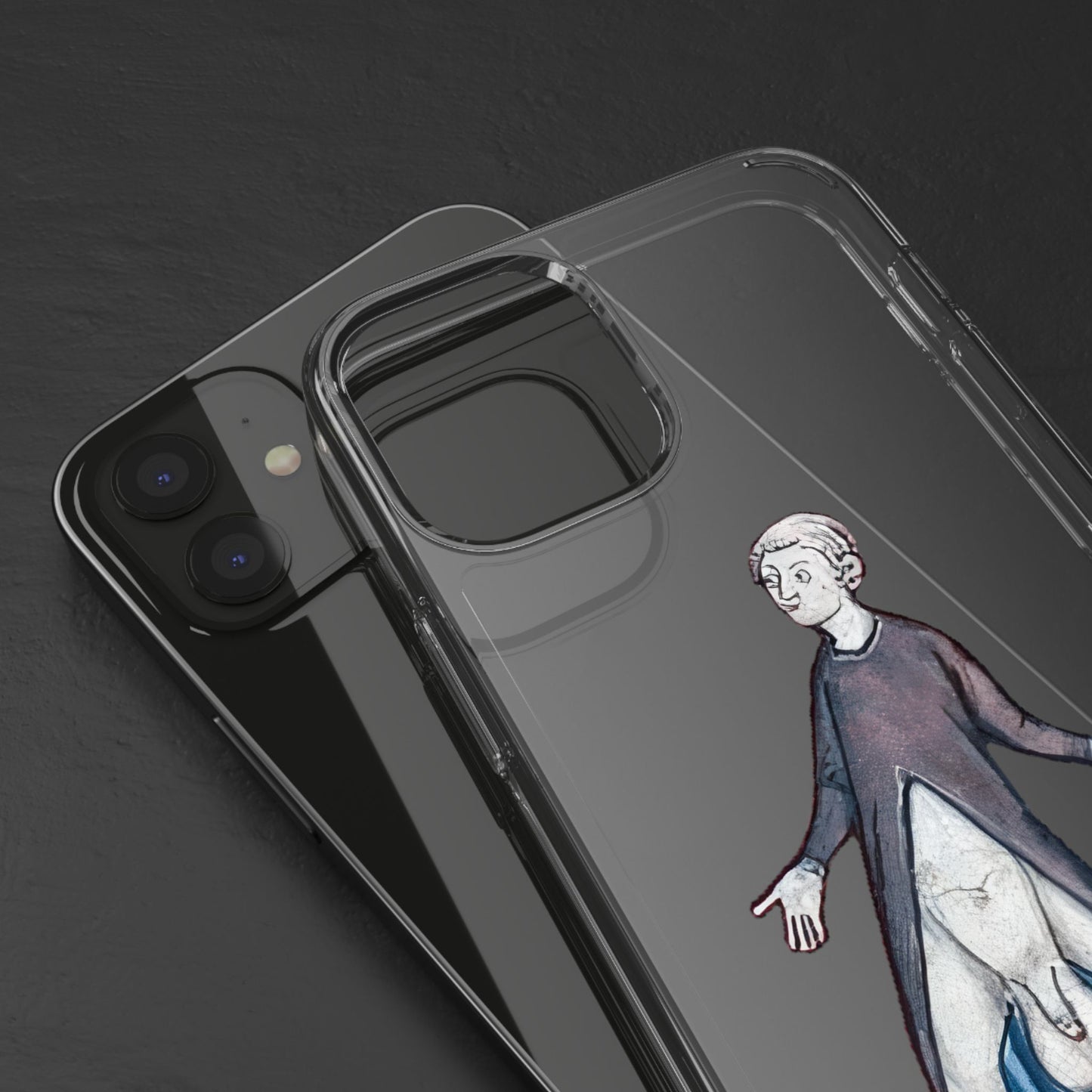 Surprise! – Medieval Flashing Phone Case – Funny Historical Manuscript Art – Weird Vintage iPhone Cover – Bold Gift for Fans of the Bizarre