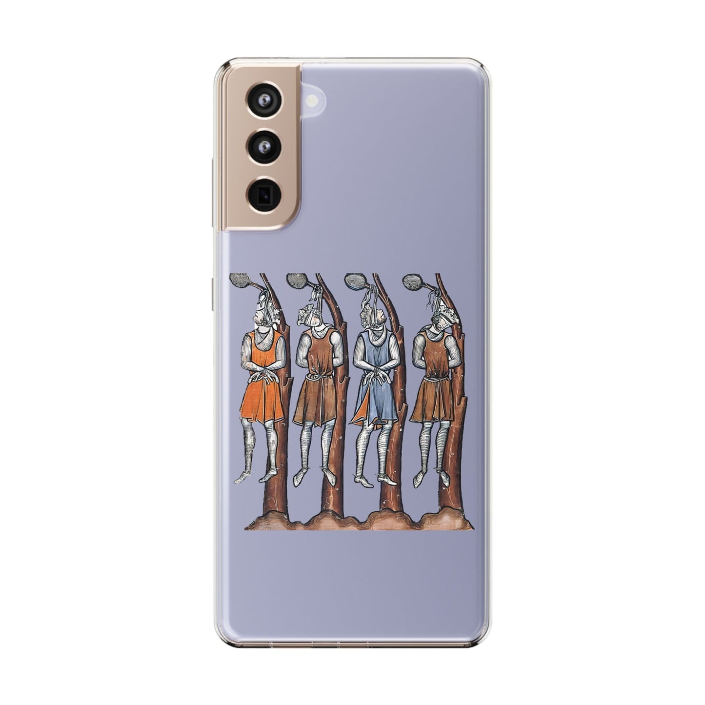 Hanging Out With the Lads – Funny Medieval Art Phone Case – Dark Historical Illustration – Quirky iPhone Cover – Weird Gift for Gothic Humour Fans