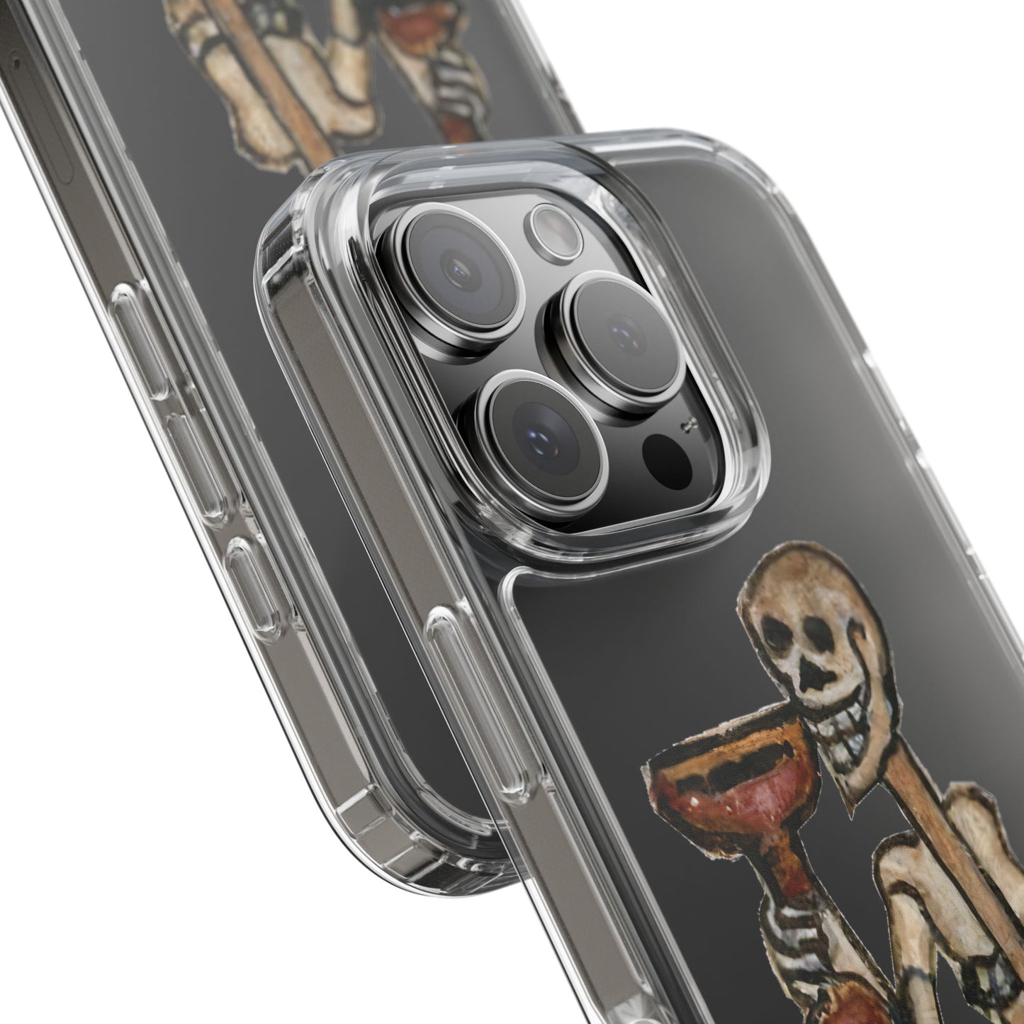 Medieval Skeleton Phone Case – Dancing Death with Goblet (Danse Macabre)