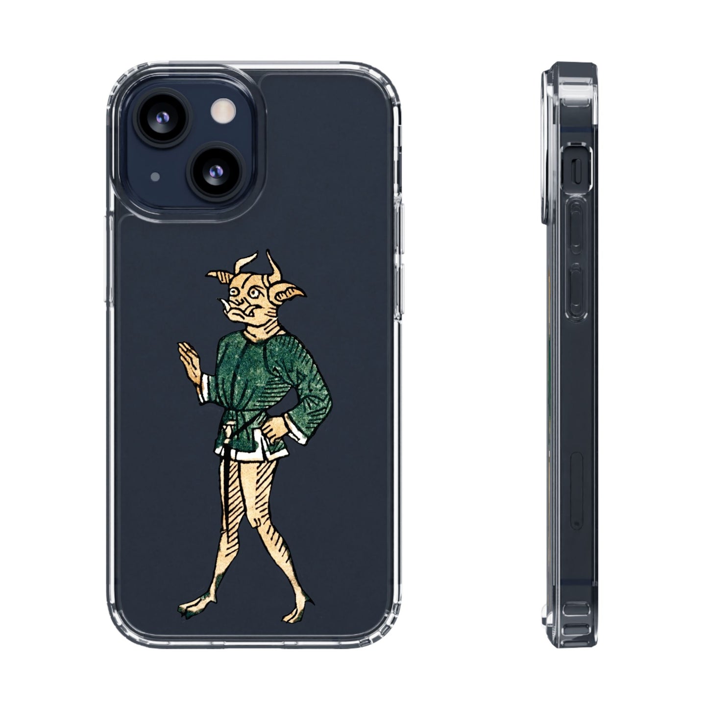 Strut Your Stuff – Medieval Demon Phone Case – Quirky Goblin Creature Art – Vintage Mythical Illustration – Funny Fantasy Gift for Weird Souls