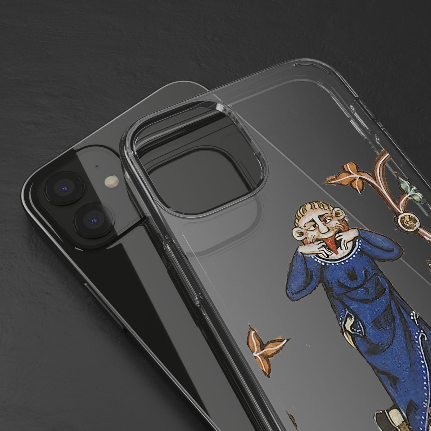 Nose Flute Maestro Phone Case – Medieval Music Meme – Funny Bard iPhone Cover – Marginalia Art Gift for Music Nerds & Chaos Enthusiasts