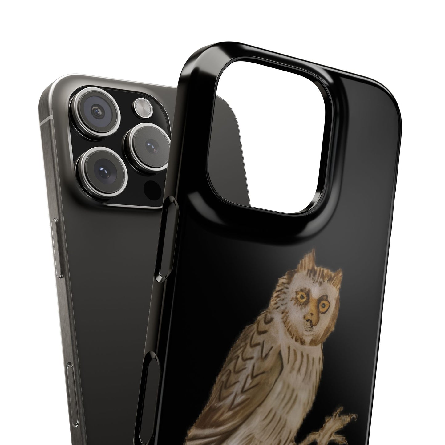 Phone Snap Case - Medieval Owl Design - Art History Gothic Aesthetic