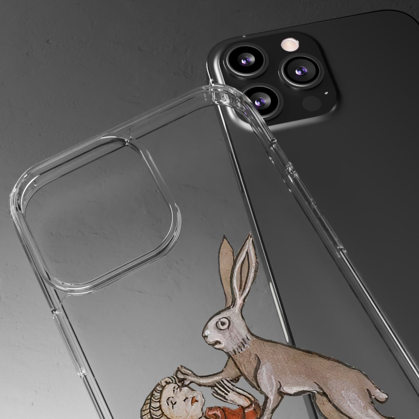 Medieval Rabbit Attack Phone Case – Funny Historical Art iPhone Cover – Quirky Gift for Meme & History Fans