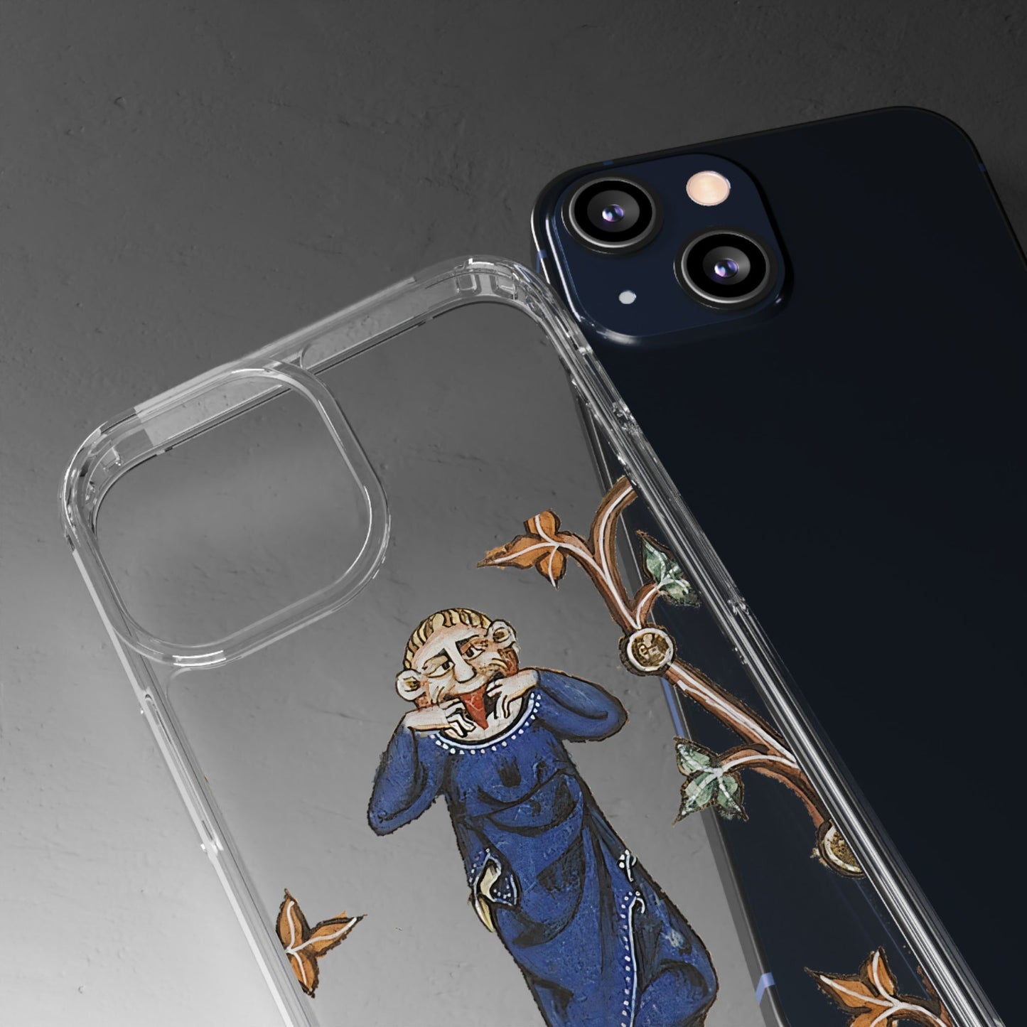 Nose Flute Maestro Phone Case – Medieval Music Meme – Funny Bard iPhone Cover – Marginalia Art Gift for Music Nerds & Chaos Enthusiasts