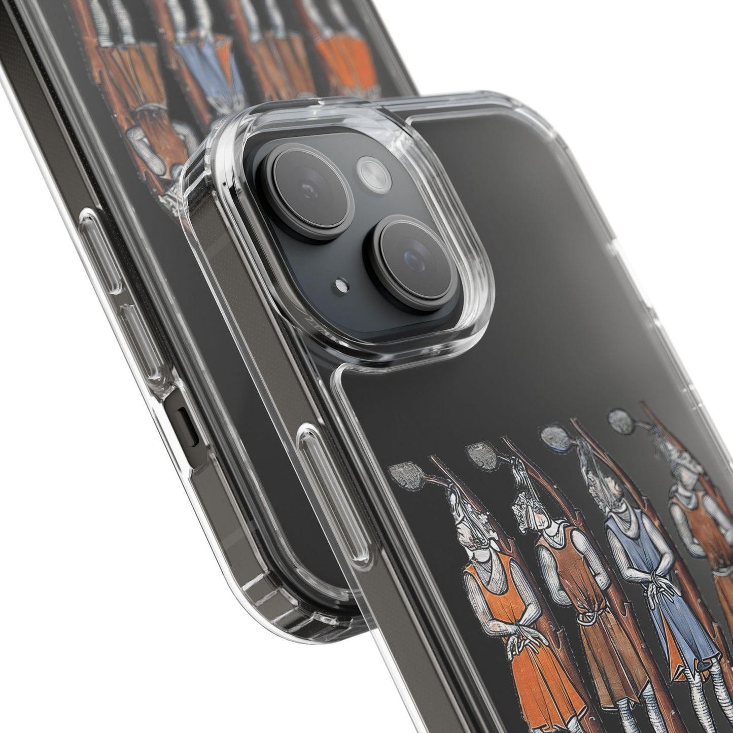 Hanging Out With the Lads – Funny Medieval Art Phone Case – Dark Historical Illustration – Quirky iPhone Cover – Weird Gift for Gothic Humour Fans