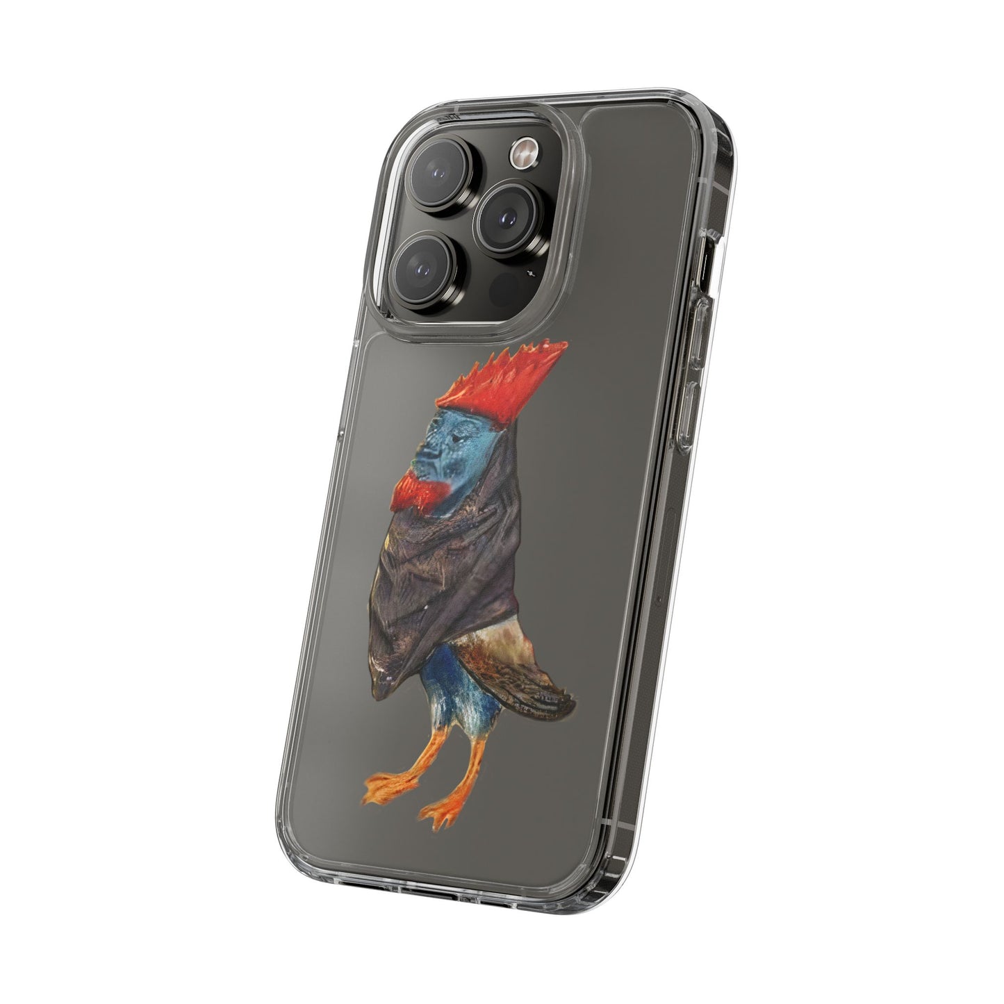 Medieval Chicken Man Phone Case - Rooster Dignity Meets Avian Absurdity