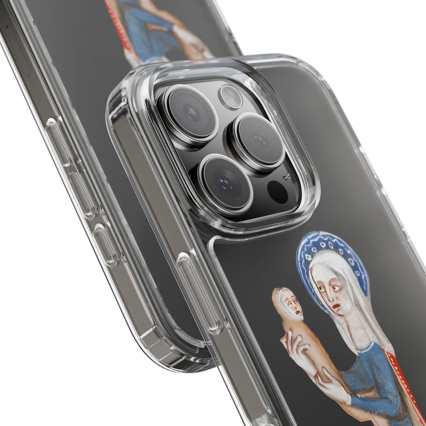 Medieval Madonna Phone Case – Weird Holy Art with Disturbingly Wise Baby Jesus
