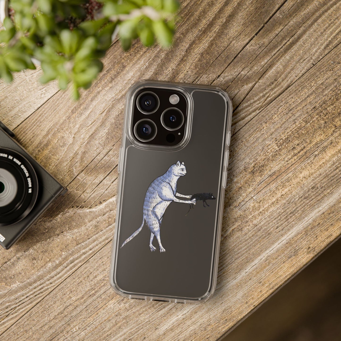 Rat Arrest – Medieval Cat Phone Case – Funny Manuscript Animal Art – Quirky iPhone Cover – Vintage Illustration Gift for Cat Lovers & Weird Art Fans
