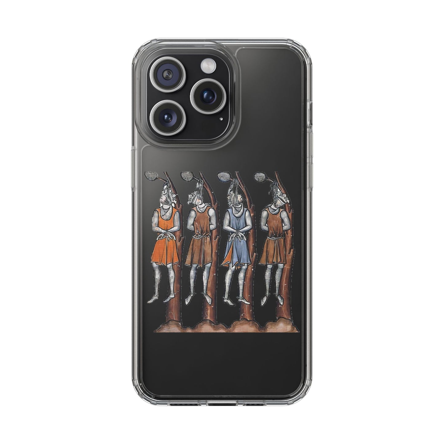 Hanging Out With the Lads – Funny Medieval Art Phone Case – Dark Historical Illustration – Quirky iPhone Cover – Weird Gift for Gothic Humour Fans
