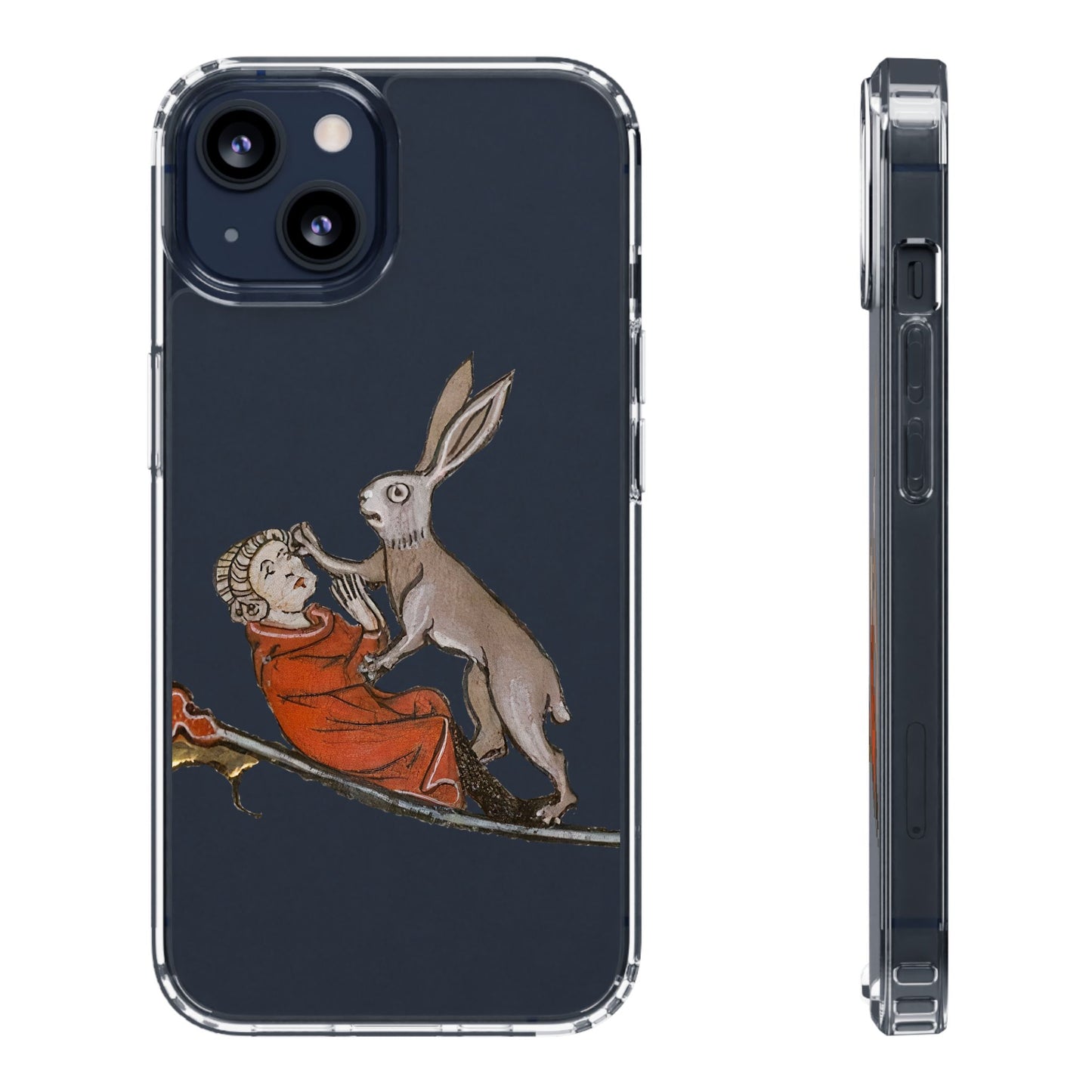 Medieval Rabbit Attack Phone Case – Funny Historical Art iPhone Cover – Quirky Gift for Meme & History Fans