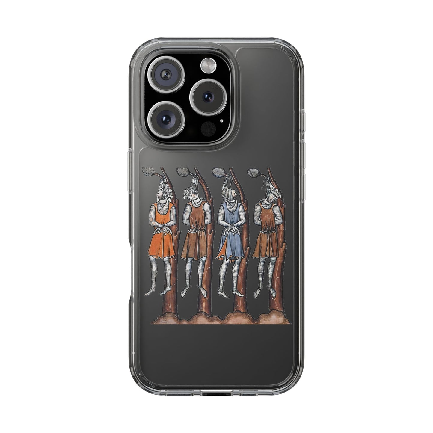 Hanging Out With the Lads – Funny Medieval Art Phone Case – Dark Historical Illustration – Quirky iPhone Cover – Weird Gift for Gothic Humour Fans