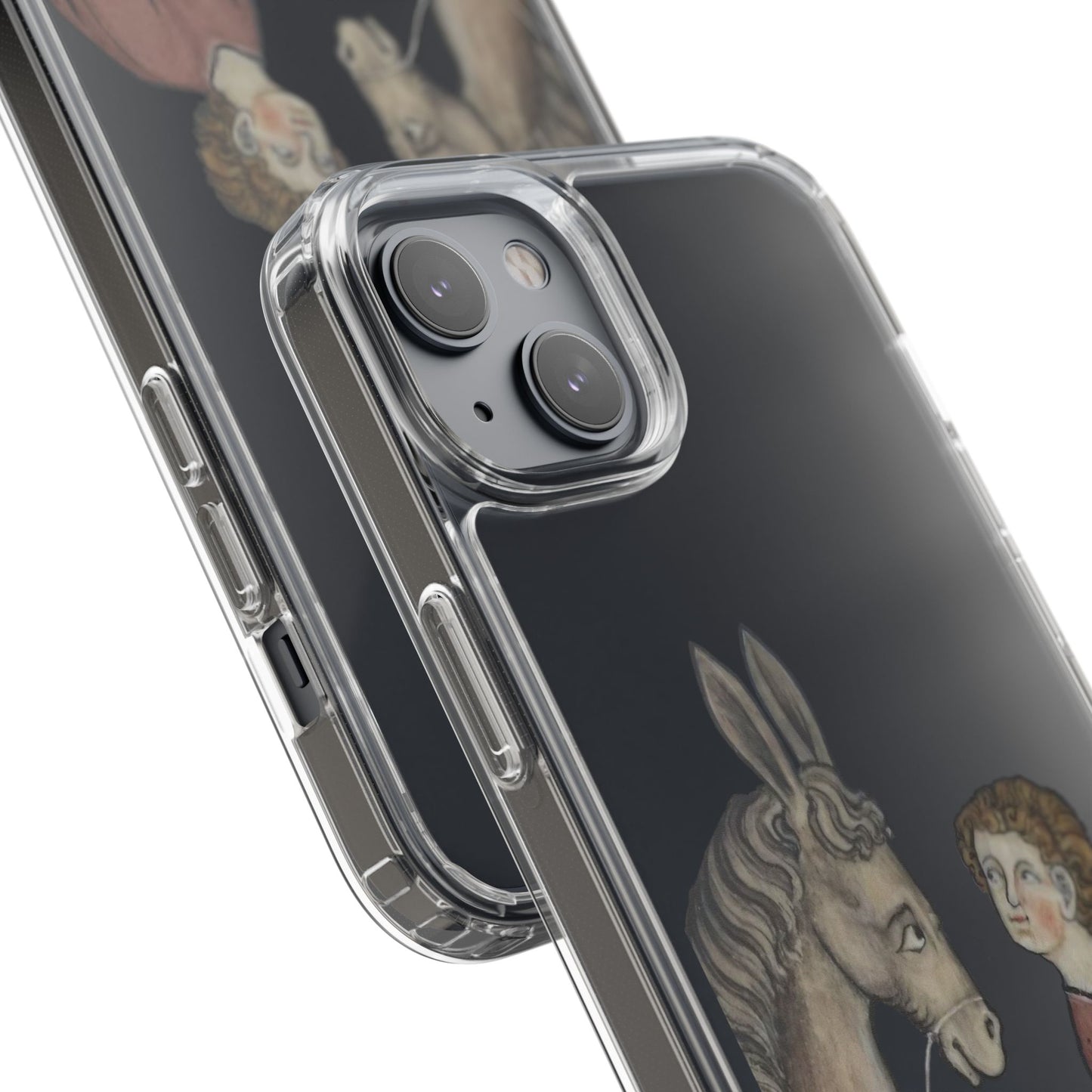 When You Lock Eyes with a Donkey – Funny Medieval Animal Phone Case – Weird Manuscript Art iPhone Cover – Quirky Gift for Surreal Humour Lovers