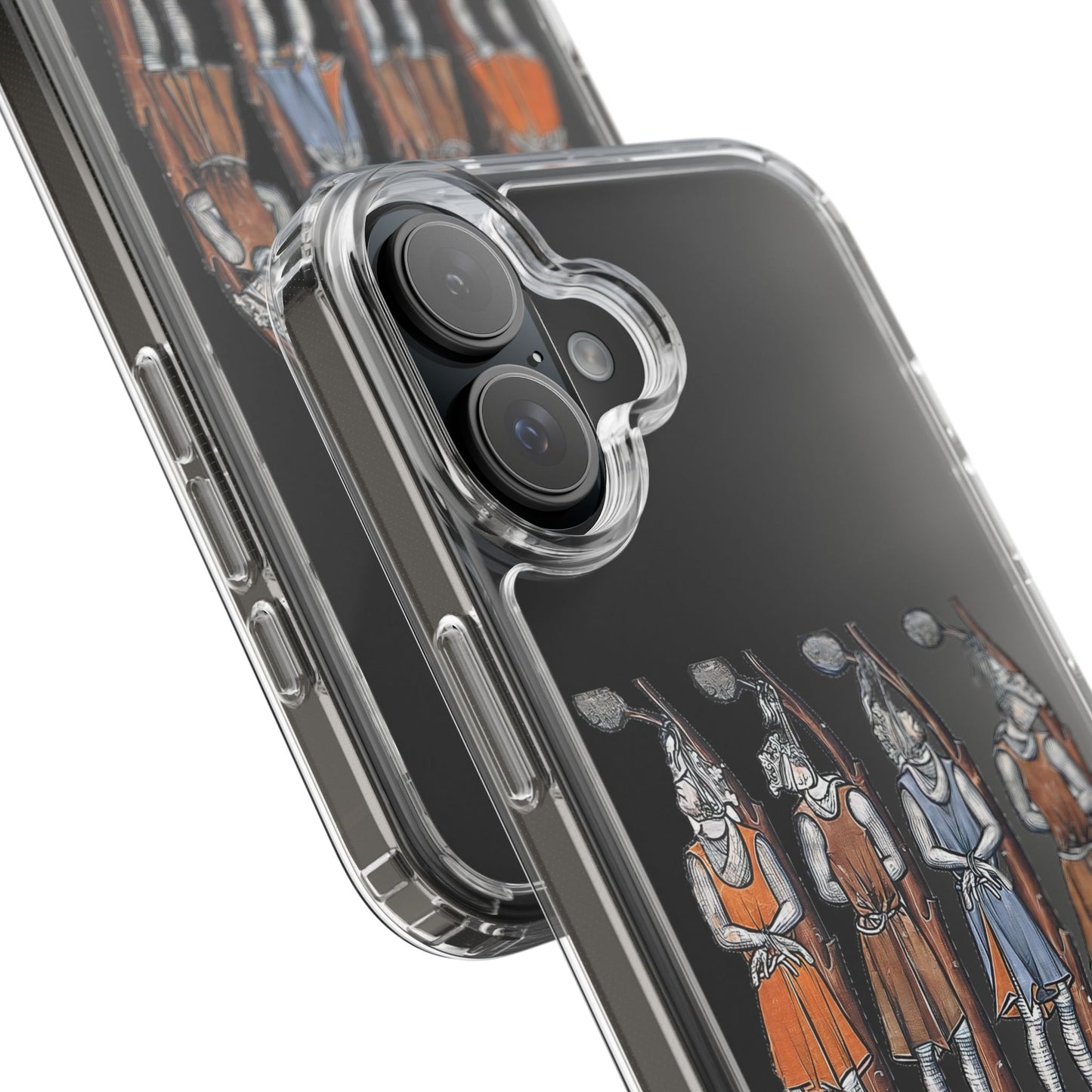 Hanging Out With the Lads – Funny Medieval Art Phone Case – Dark Historical Illustration – Quirky iPhone Cover – Weird Gift for Gothic Humour Fans
