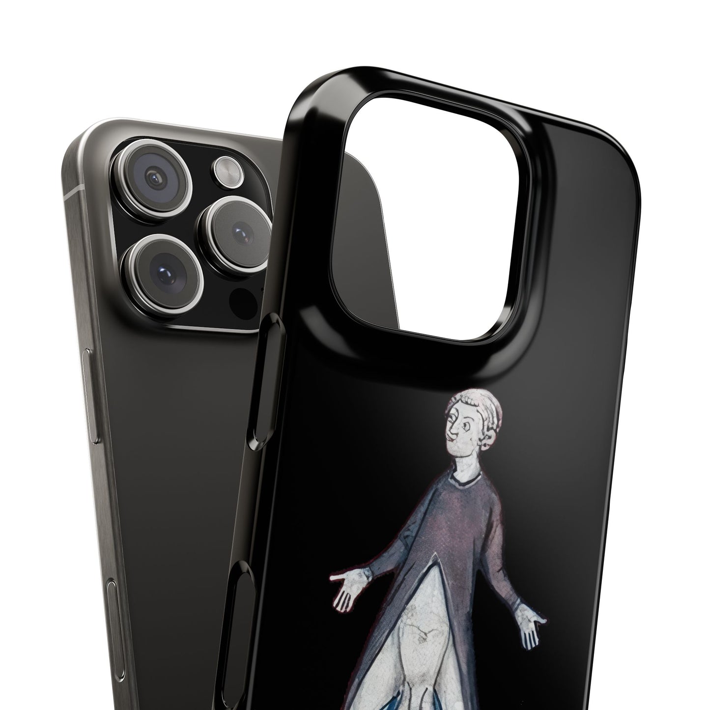 Surprise! - Medieval Flashing Phone Case - Funny Historical Manuscript Art - Weird Vintage iPhone Cover - Bold Gift for Fans of the Bizarre