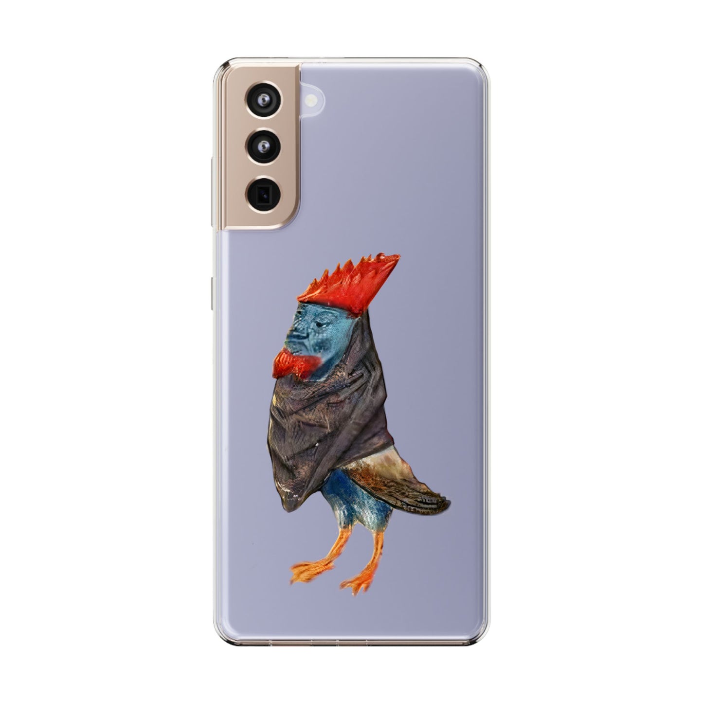 Medieval Chicken Man Phone Case - Rooster Dignity Meets Avian Absurdity