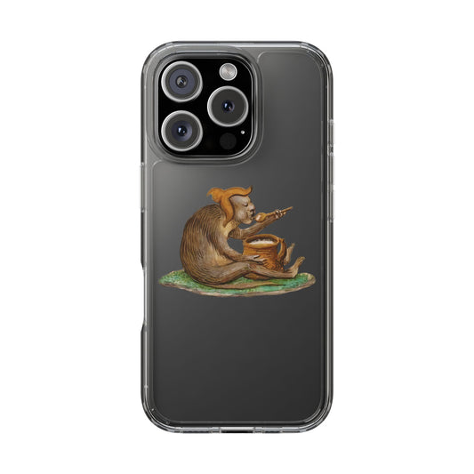 Medieval Monkey Phone Case – Manuscript Illustration of Cooking Ape