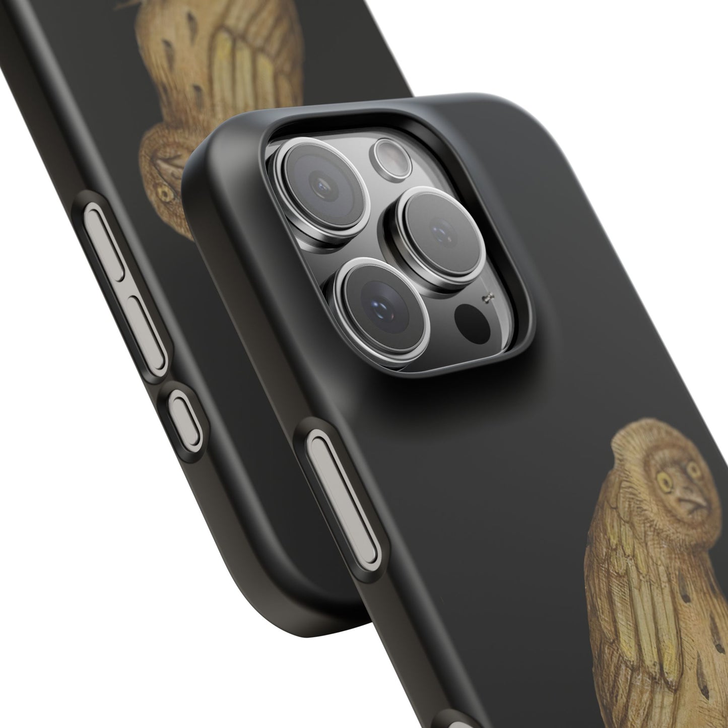 Confused Medieval Owl Phone Case - Funny Gothic Art Phone Cover