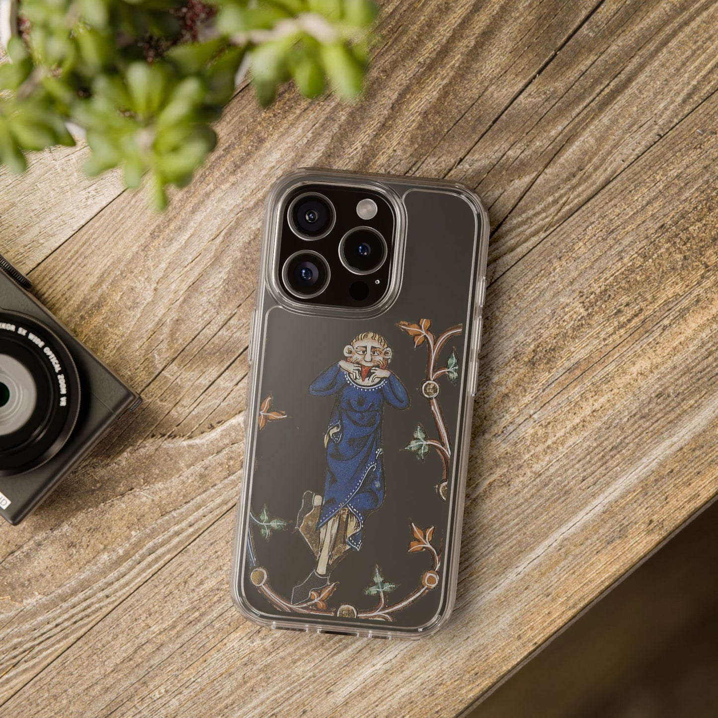 Nose Flute Maestro Phone Case – Medieval Music Meme – Funny Bard iPhone Cover – Marginalia Art Gift for Music Nerds & Chaos Enthusiasts
