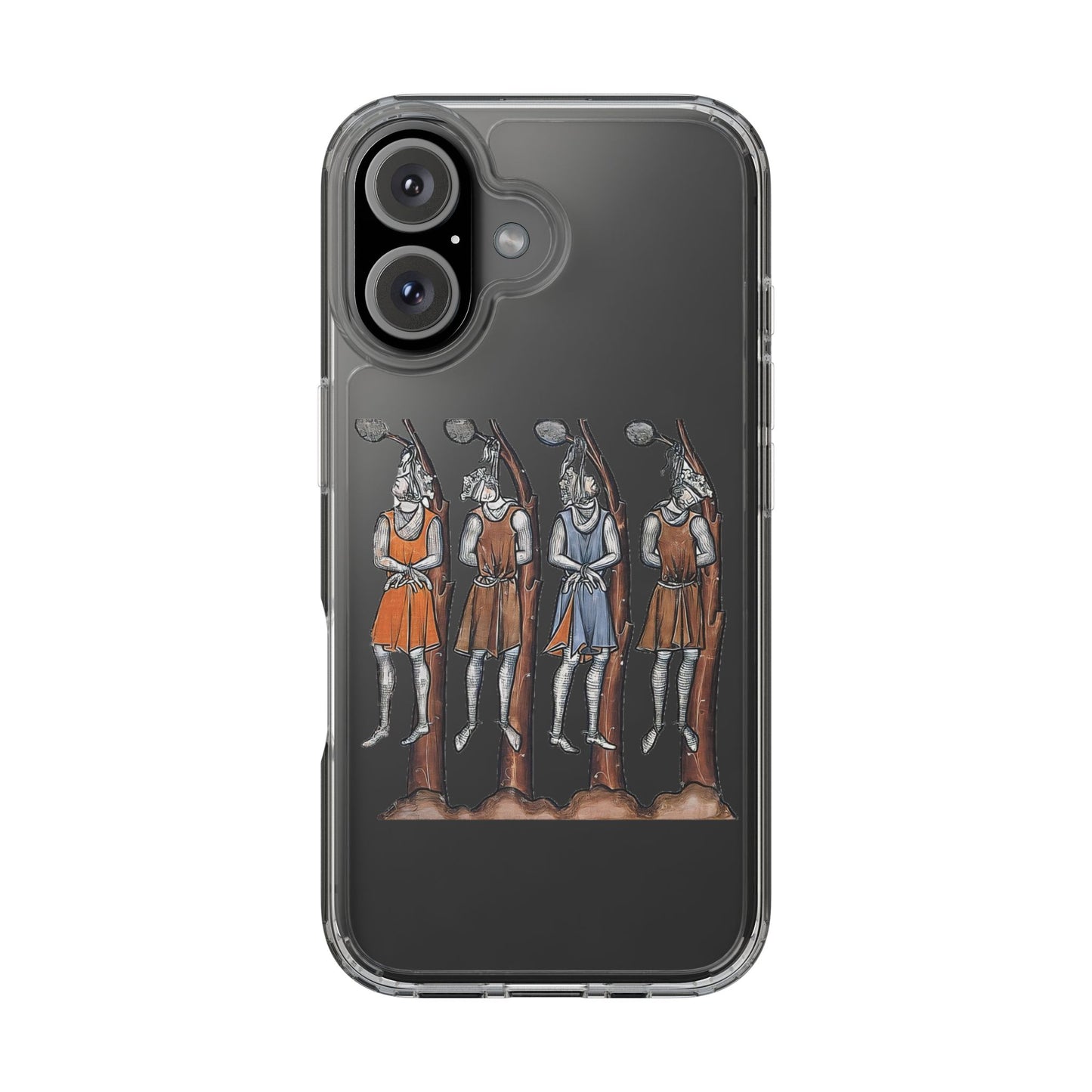 Hanging Out With the Lads – Funny Medieval Art Phone Case – Dark Historical Illustration – Quirky iPhone Cover – Weird Gift for Gothic Humour Fans