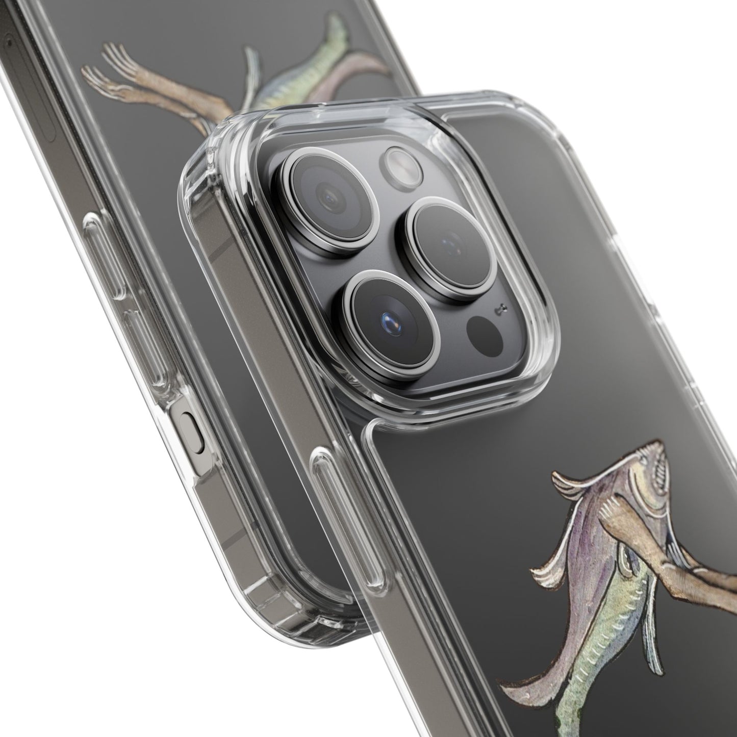 Beast of Land & Sea – Medieval Fish Monster Phone Case – Surreal Manuscript iPhone Cover – Weird Gothic Creature Gift