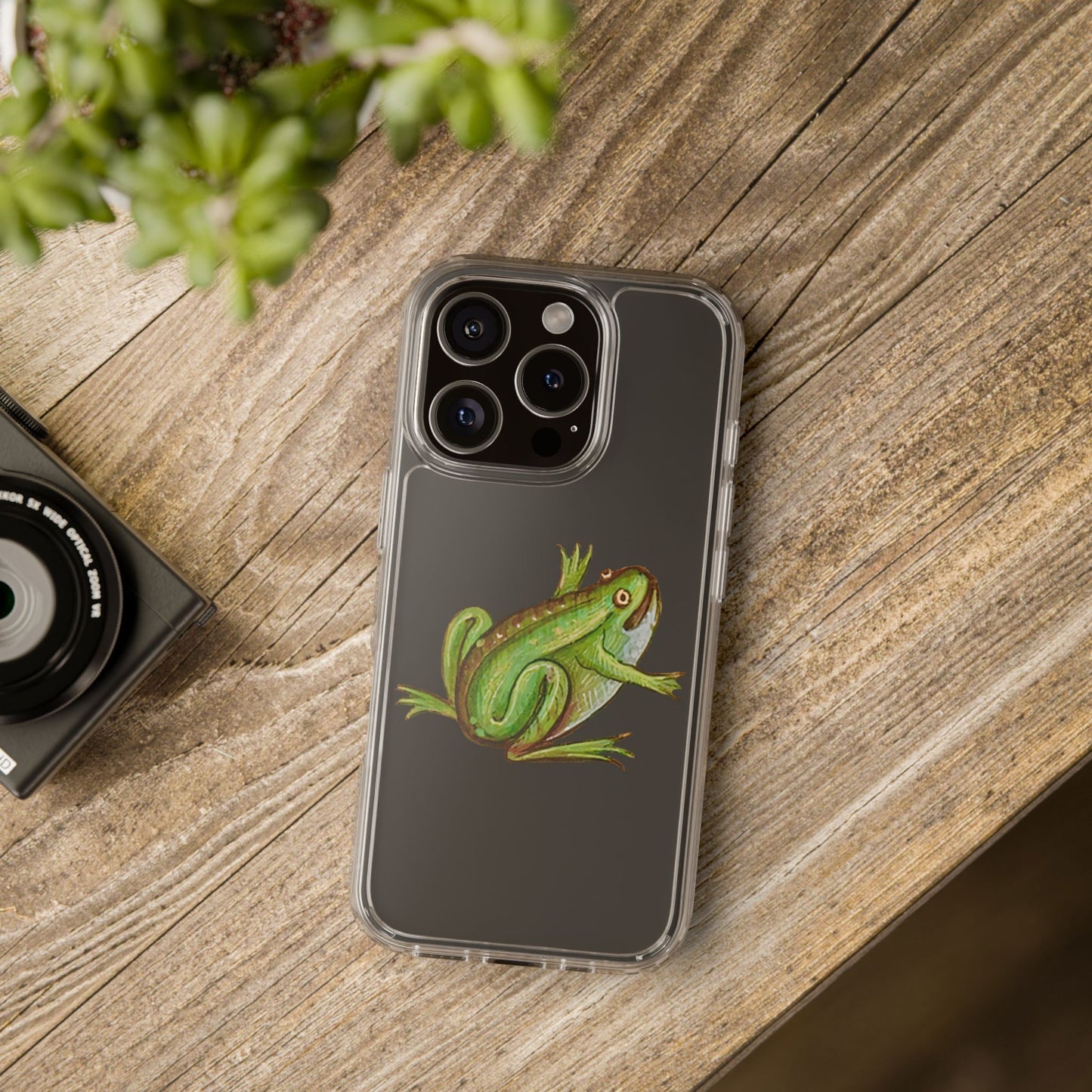Medieval Frog Phone Case – Green Frog Medieval Marginalia iPhone Case – Quirky Weird History Aesthetic Clear Case – Ars Jocularis