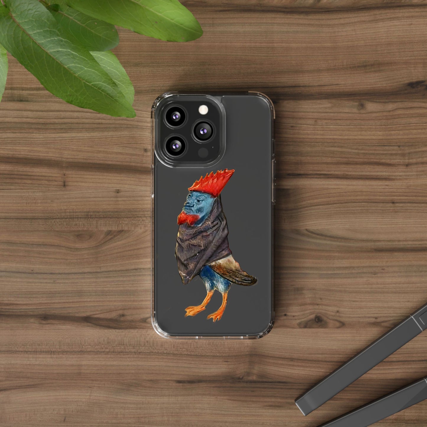 Medieval Chicken Man Phone Case - Rooster Dignity Meets Avian Absurdity
