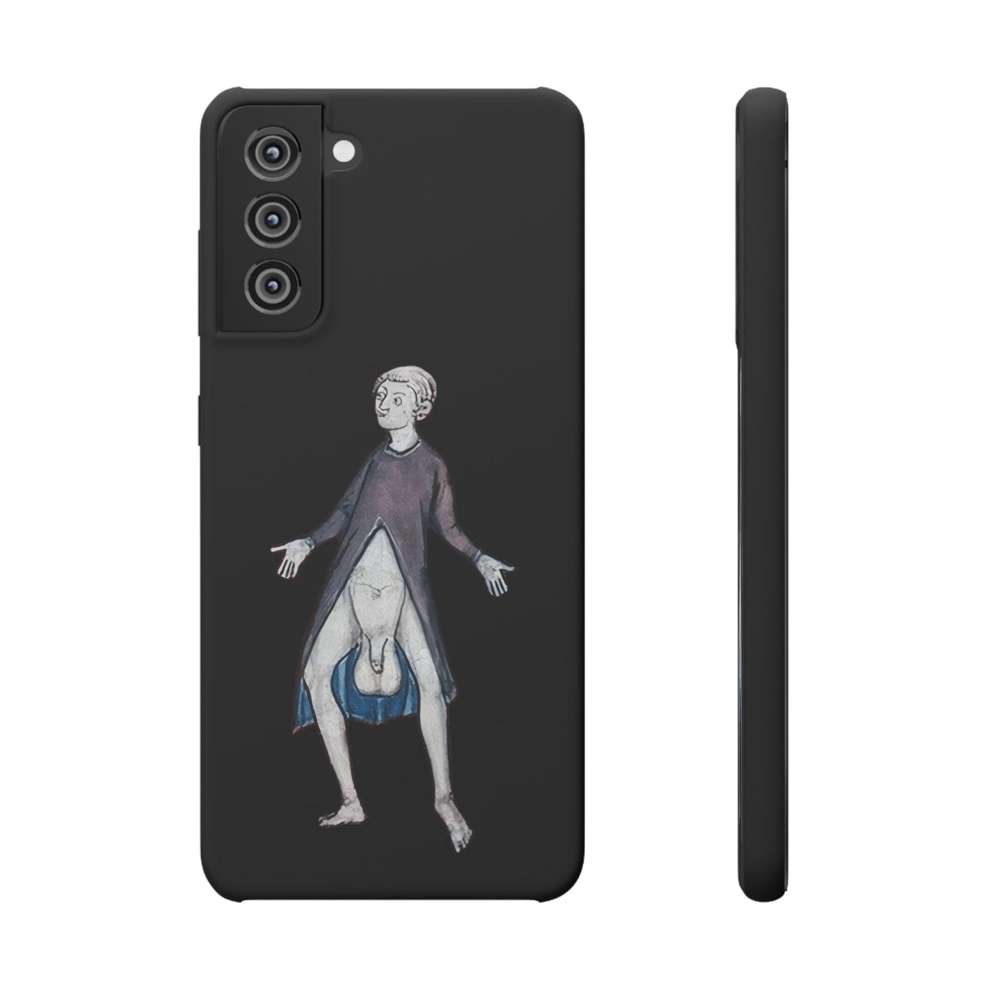 Surprise! - Medieval Flashing Phone Case - Funny Historical Manuscript Art - Weird Vintage iPhone Cover - Bold Gift for Fans of the Bizarre