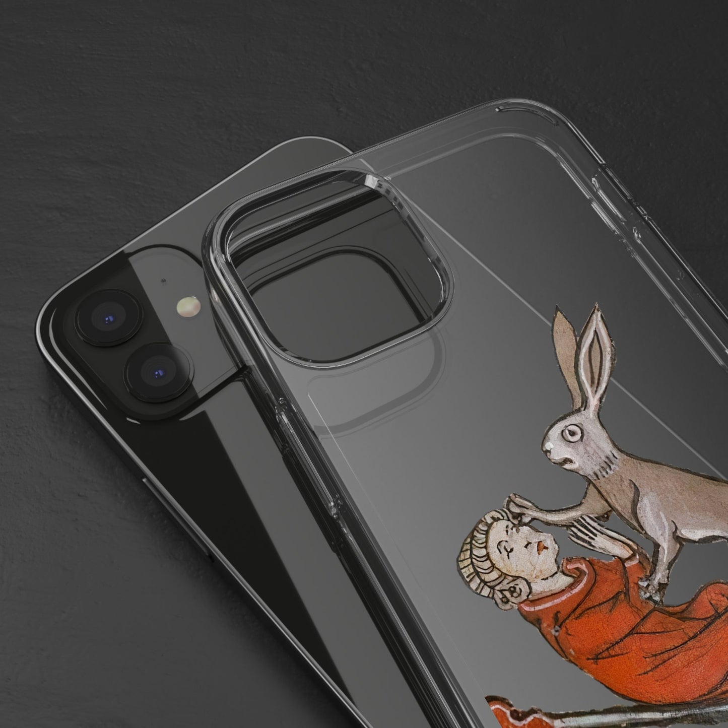 Medieval Rabbit Attack Phone Case – Funny Historical Art iPhone Cover – Quirky Gift for Meme & History Fans