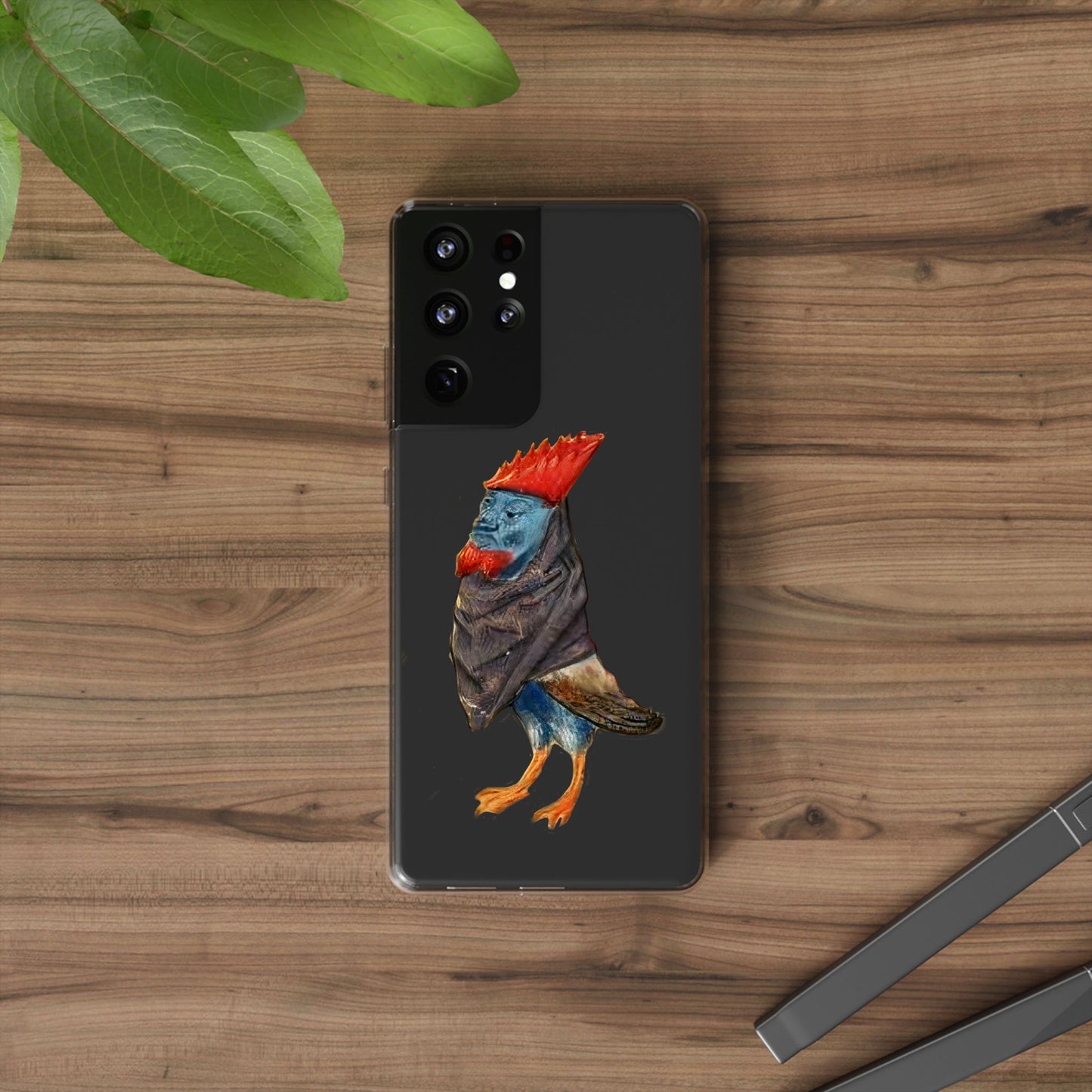 Medieval Chicken Man Phone Case - Rooster Dignity Meets Avian Absurdity