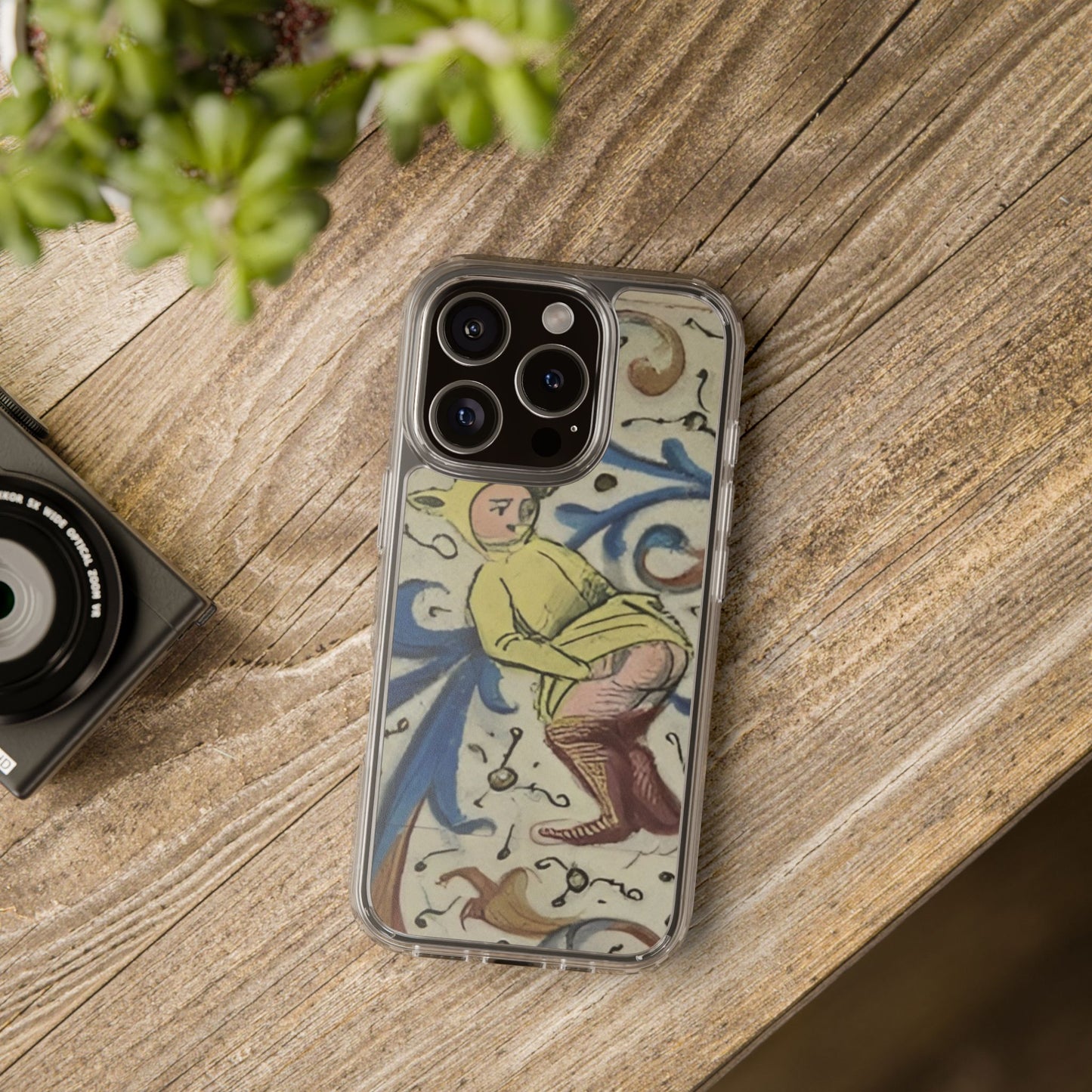 Barefaced Bravado – Funny Medieval Art Phone Case – Cheeky Manuscript iPhone Cover – Weird Historical Illustration – Bold Gift for Medieval Meme Lovers