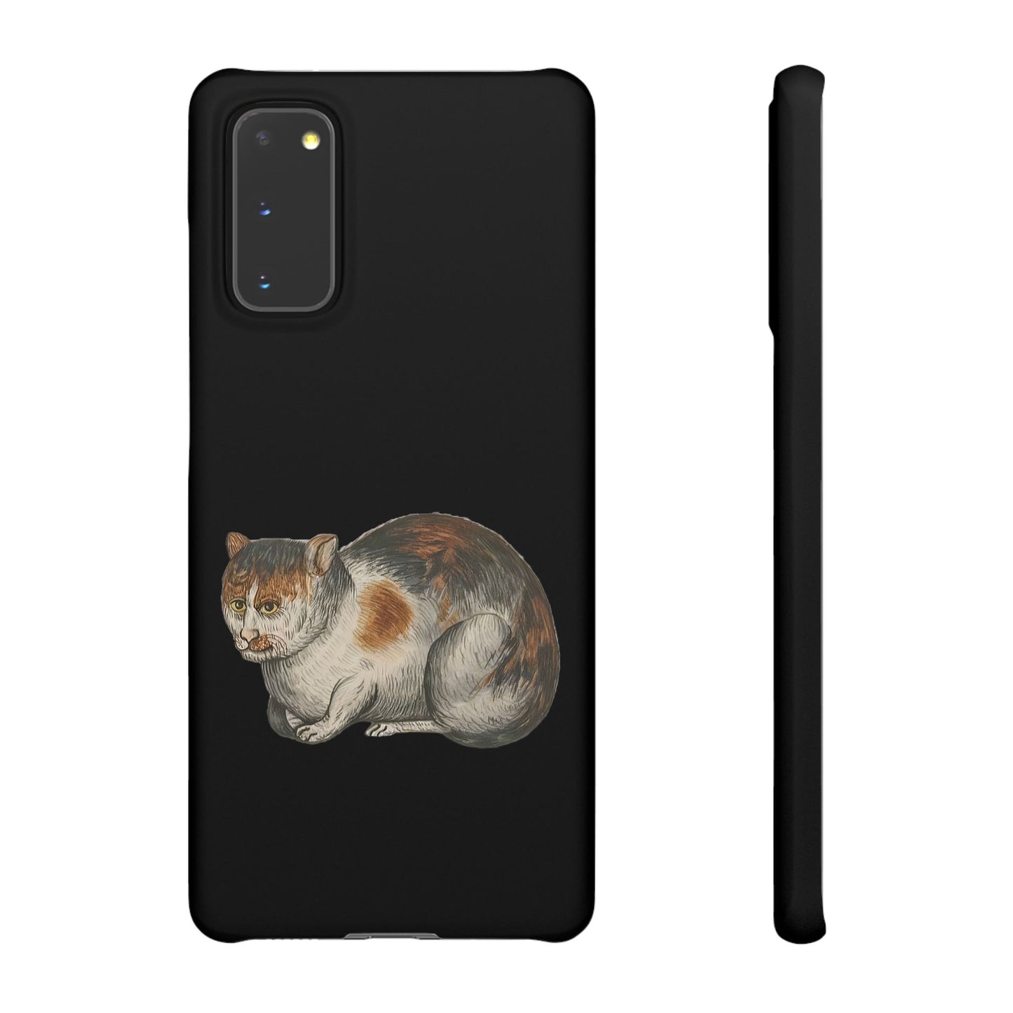 Grumpy Medieval Cat – Marginalia Calico Phone Case – Ill-Tempered Illuminated Cat Gift - Cat-Themed Snap Cases - Cute Cat Phone Cover - Animal Lover Gift - Pet Owner Accessory, Unique Phone Protector
