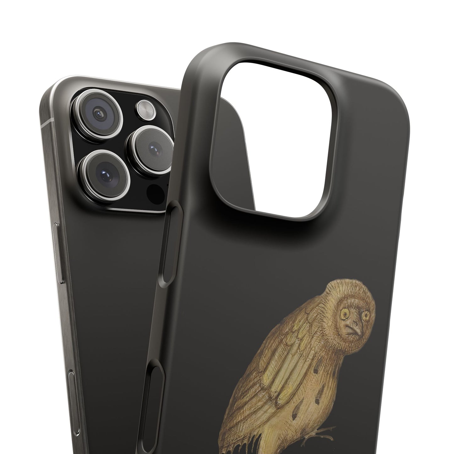 Confused Medieval Owl Phone Case - Funny Gothic Art Phone Cover