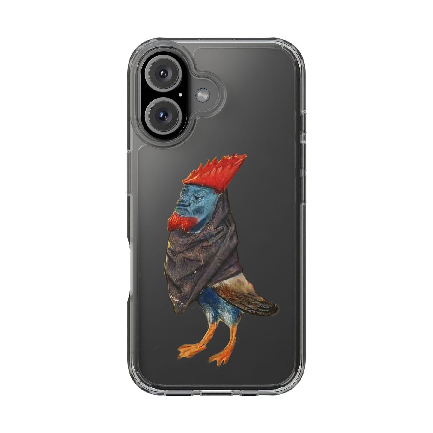 Medieval Chicken Man Phone Case - Rooster Dignity Meets Avian Absurdity