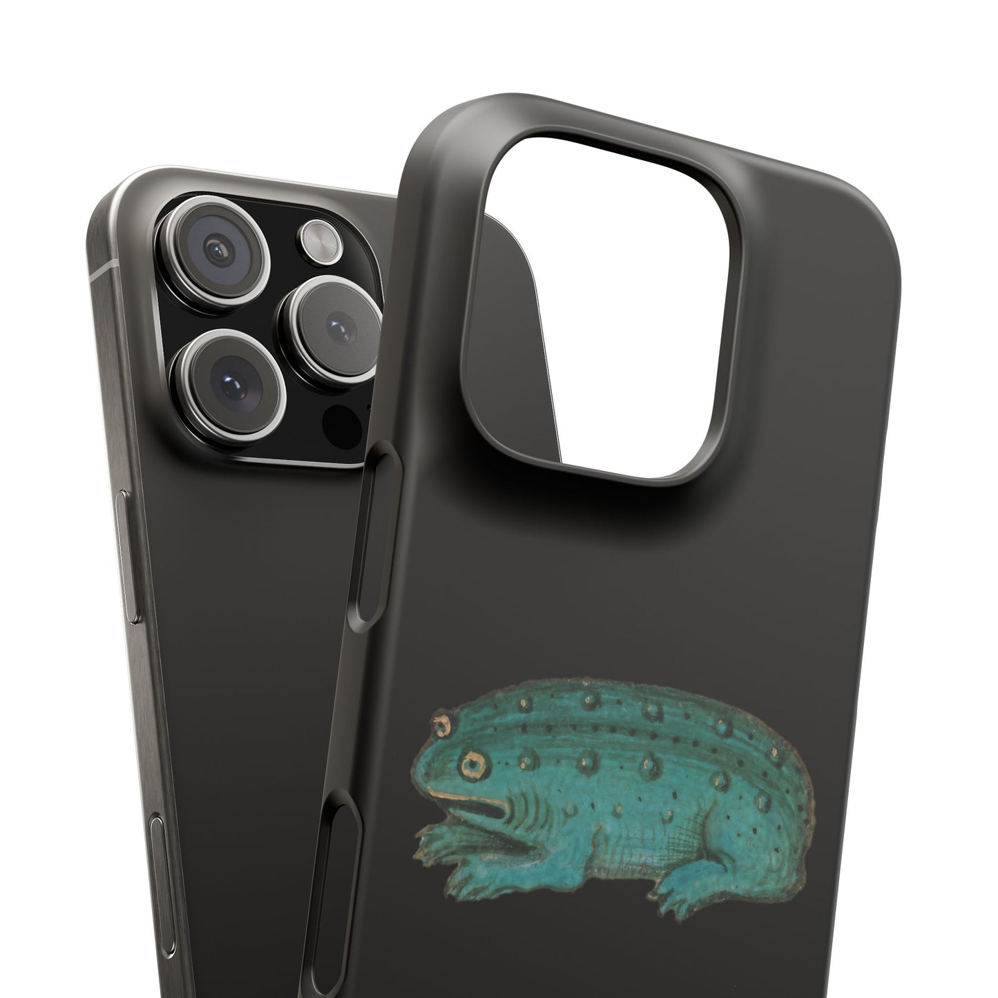 Medieval Frog Phone Case – Quirky Medieval Marginalia Frog iPhone Case – Weird Aesthetic Clear Case – Funny Frog Art Gift – Ars Jocularis