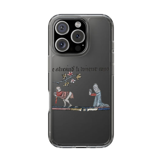 Holy Nope – Medieval Marginalia Phone Case – Flatulence & Piety – Illuminated Manuscript Weirdness