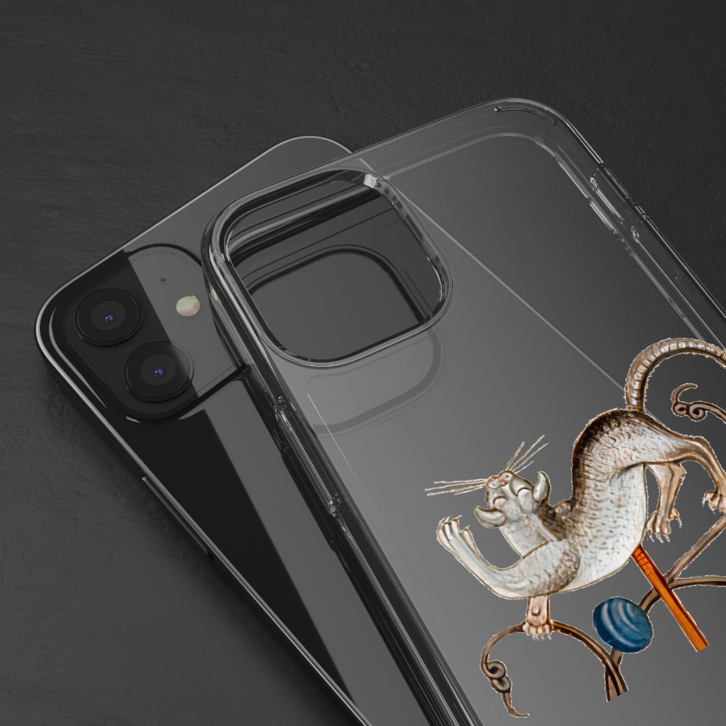Jester Whiskers – Medieval Dancing Cat Phone Case – Luttrell Psalter Art – Quirky Cat Lover Gift